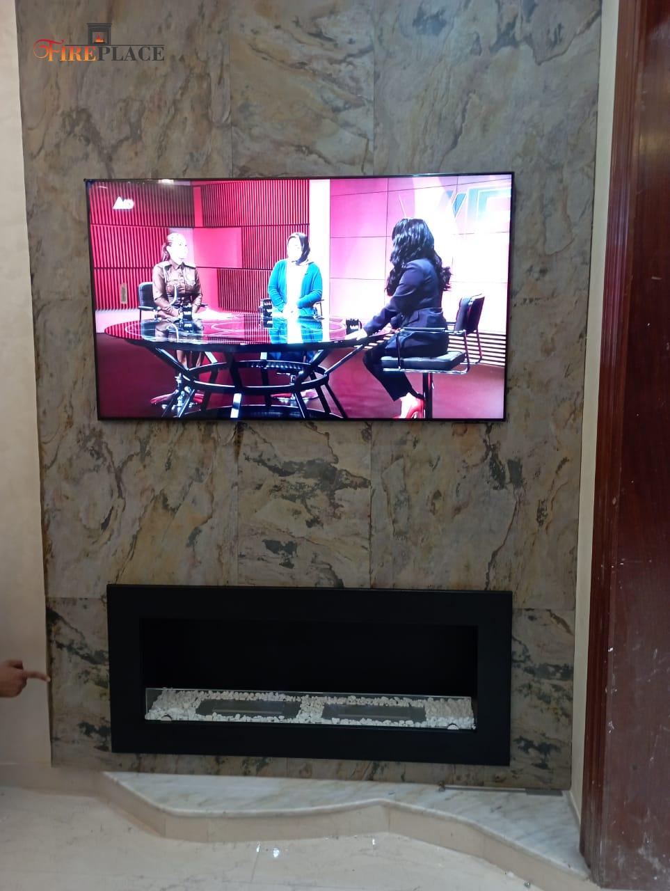 Cheminée Bioéthanol Encastrable 80x45 - 2 Brûleurs