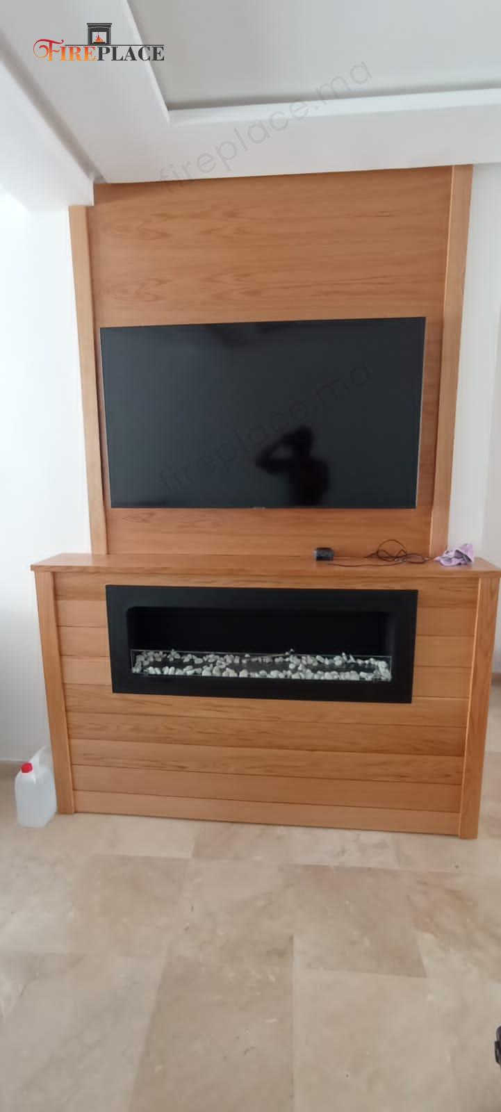 Cheminée Bioéthanol Encastrable 120x45