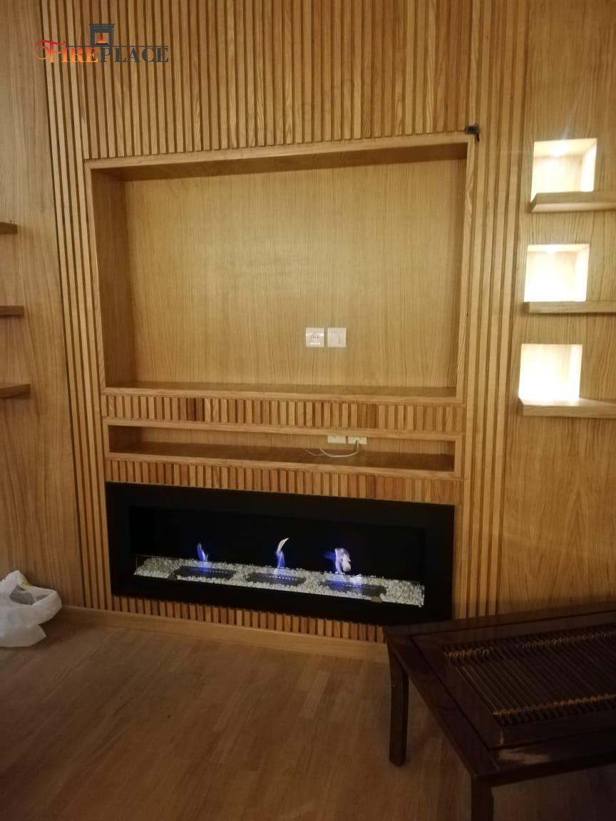 Cheminée Bioéthanol Encastrable 150x45 - 3 Brûleurs