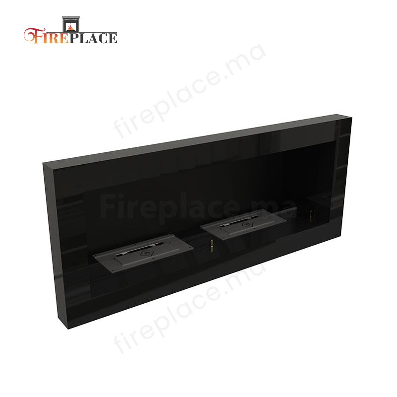 Cheminée Bioéthanol Encastrable 120x45 - 2 Brûleurs